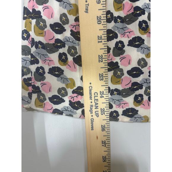 Boden Women’s Floral Tunic Top Multicolor 3/4 Sleeve Pleated Front Boho Style - Picture 7 of 8